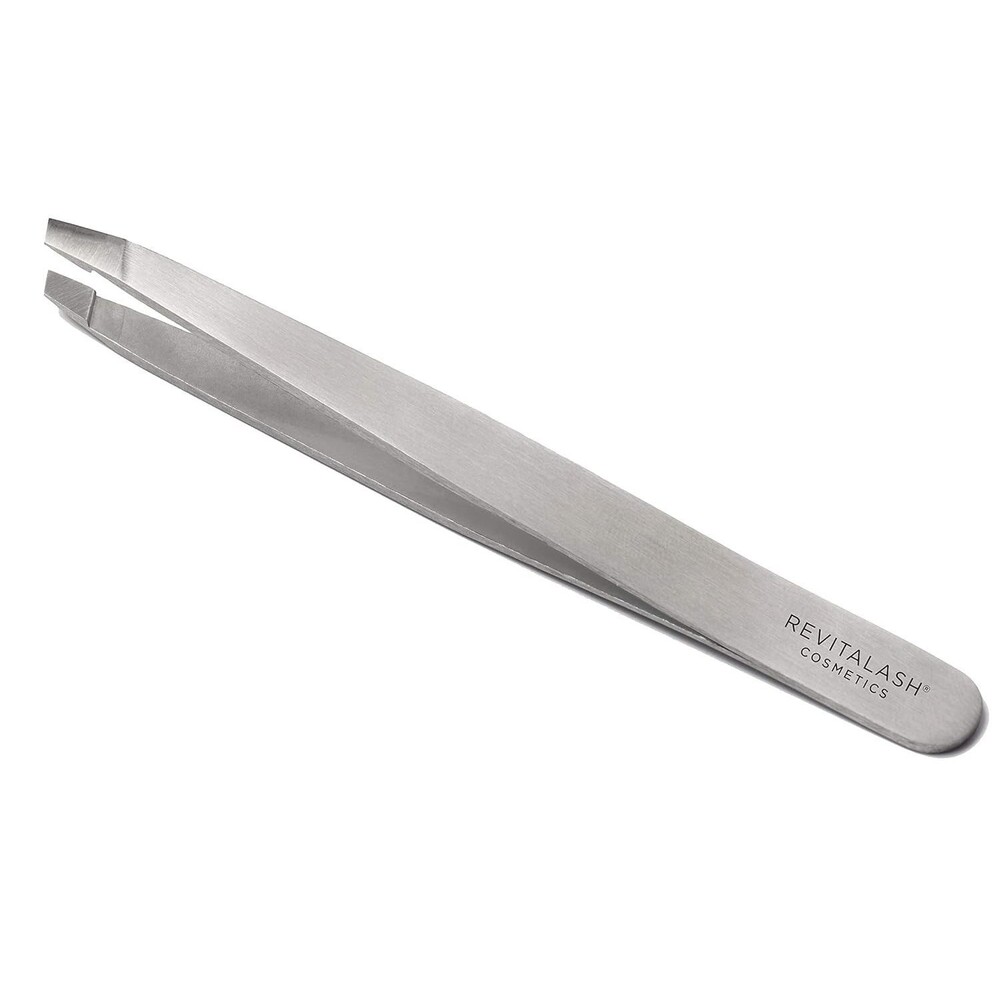 RevitaLash Cosmetics Precision Tweezers Silver Professional Grade Alloy Steel